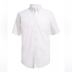 Nautica Boys Uniform White Oxford Shirt  S 8